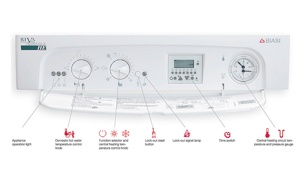 Biasi Riva Advance HE 24S Combi Boilers With Standard Flue