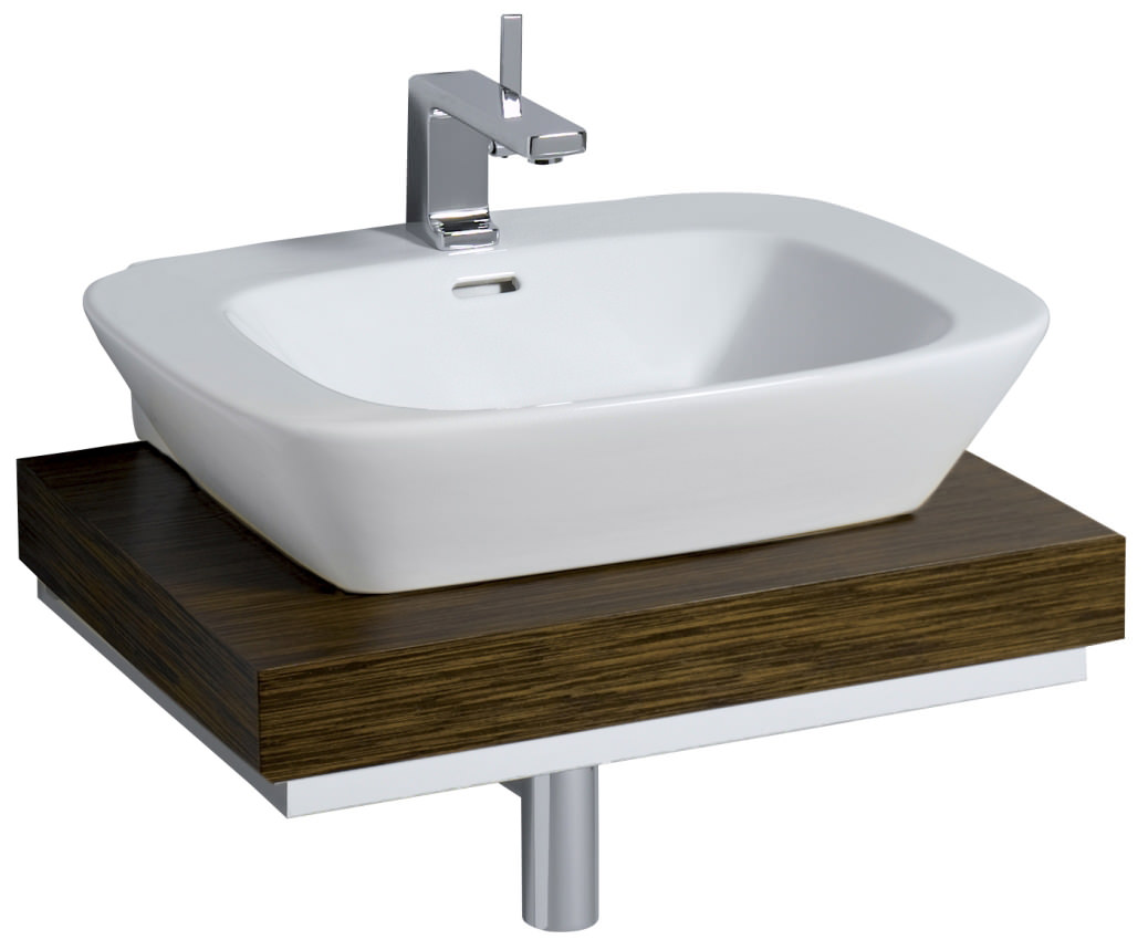 Twyford Vello 600mm Countertop Basin And 600mm Shelf VO4711WH