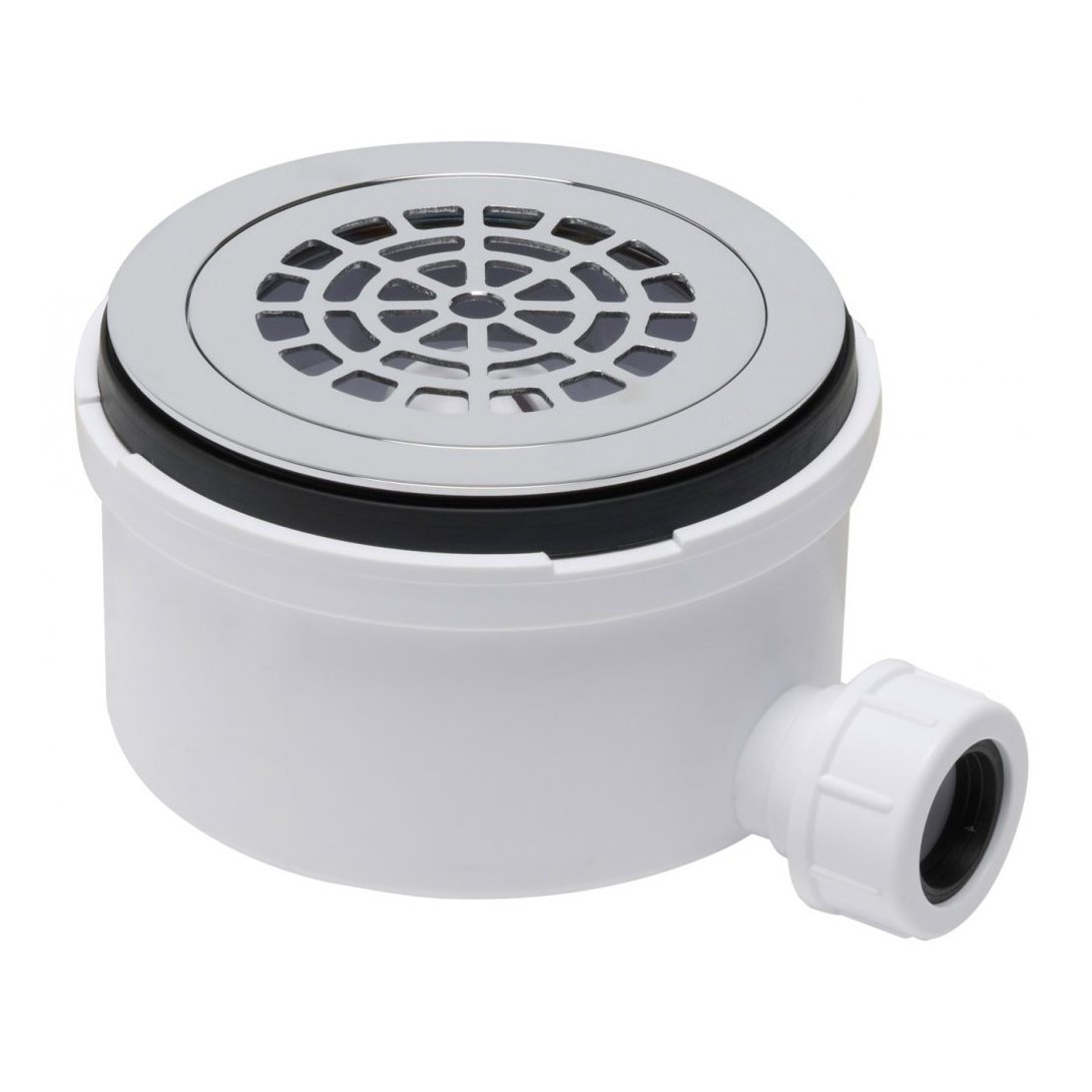 Just Trays JTPowerwaste 90mm Shower Tray Gully With Shower Pump